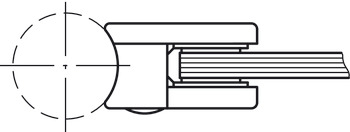Glasklemme, Modell 21, Rohrsteck-System