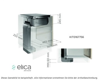 Elica SET NikolaTesla Fit PRF0167053 Induktionskochfeldabzug + KIT0167756 Installationsset Umluft