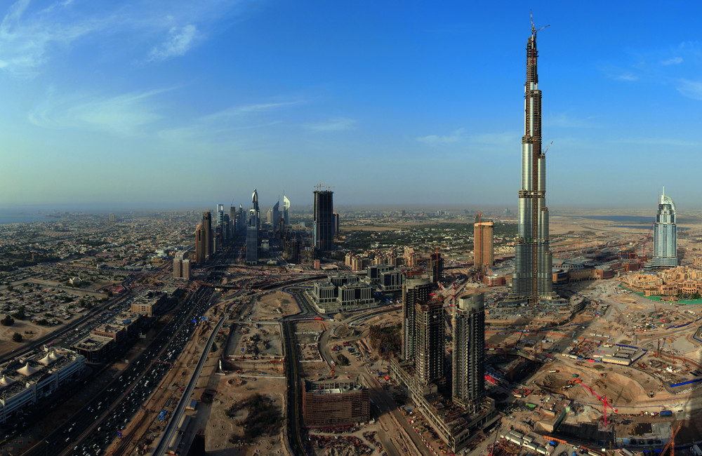 Bauphase Burj Khalifa, VAE-Dubai
