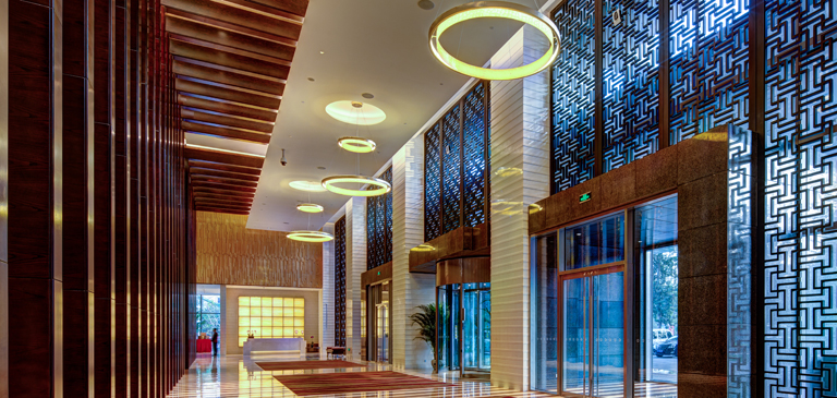 Eingangsbereich Hilton Shijiazhuang Hotel