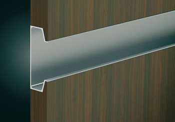 Griff-Profilleiste, aus Aluminium, für optisch grifflose Fronten