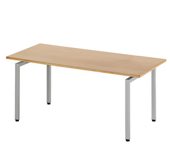 Komplettset Idea H, 90° Eck, Beine quadratisch, Tischgestellsystem