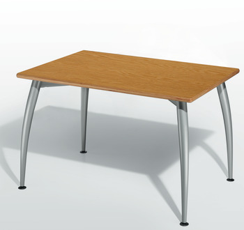 Komplettset Idea 300, Tischgestellsystem, Beine konisch/geschwungen