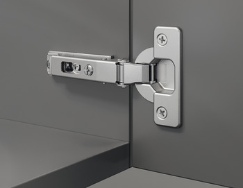 Topfscharnier, Häfele Duomatic 94°, für dicke Türen und Profiltüren bis 35 mm, Eckanschlag