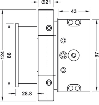 Einfräsband, Anuba Duplex 321-3D-TL, für gefälzte Haustüren bis 110/160 kg