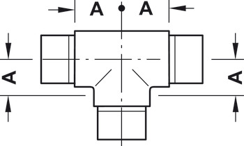 Knoten, 180°, Rohrsteck-System