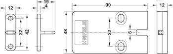 Möbelverriegelung, Häfele Dialock EFL 3/3C, netzbetriebener Verschluss