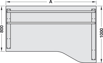 Komplettset Idea C, Freiform, Tischgestellsystem