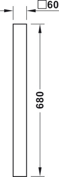 Tischsäule, Höhe 703–1063 mm