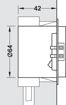 Wandleser, WRU 220, Dialock, für Innen- oder Außenbereich