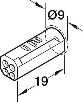 Y-Verteiler, Häfele Loox5 12 V 3-pol. (multi-weiß)