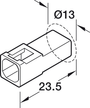 Y-Verteiler, Häfele Loox5 12 V 3-pol. (multi-weiß)