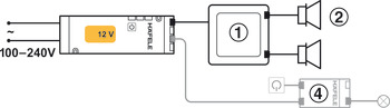 Dockingstation, mit Bluetooth®-Receiver und Stereoverstärker, Audio-System 12 V
