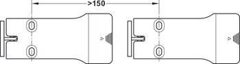 Möbelverriegelung, Häfele Dialock EFL 30, batteriebetriebener Verschluss