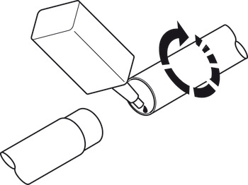 Rohrverbinder, gerade, Rohrsteck-System