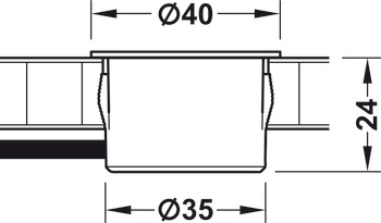 USB-Ladestation, Häfele Loox ESC 2001 modular, 12 V
