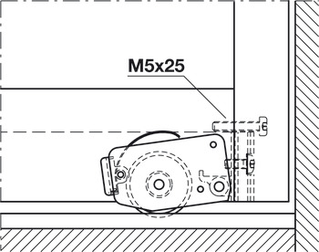 Adapter für Bodenführung, 90 x 40 mm (L x H)
