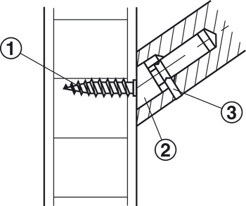 Montageset, Startec, für Holztüren, einseitige Montage