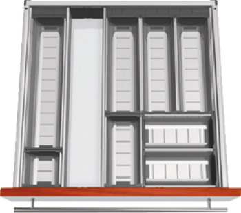 Einteilungssystem, Blum Orga-Line, Tandembox, für Essbesteck, Systemhöhe M, Zargenhöhe 83 mm