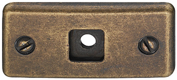 Griffplatte, aus Zinkdruckguss für Möbelknopf 131.31.600 und 131.31.100