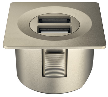 USB-Ladestation, Häfele Loox ESC 2001 modular, rund