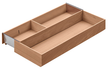 Besteckeinsatz, Blum Tandembox, Holz, Korpusbreite 300–400 mm