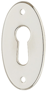 Schlüsselschild, aus Messing, oval