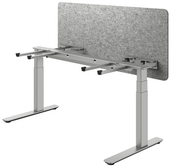 Tischgestell, Komplettset Häfele Officys TE651 Pro, mit Kabelkanal und Längsblende
