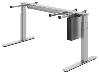 Tischgestell, Komplettset Häfele Officys TE651 Pro, mit Kabelkanal und Computer-Halter