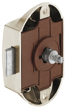 Druckknopf-Aufschraubschloss, Häfele Push-Lock, Dornmaß 25 mm, einseitig bedienbar, ohne Schnappriegel