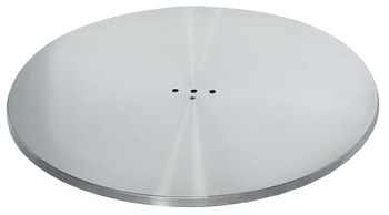 Fußteller, rund oder quadratisch, mit Befestigungsplatte, für Tischplatten-Durchmesser bis 900 mm