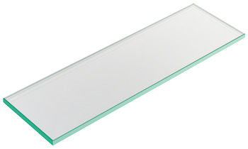 Glastablar, ESG-Glas 10 mm, für Wandsystem  Labos