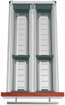 Einteilungssystem, Blum Orga-Line, Tandembox, für Essbesteck, Systemhöhe M, Zargenhöhe 83 mm