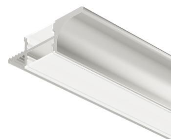 Griffmuldenprofil, Profil 3102 für LED-Bänder 10 mm