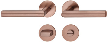 Türdrücker-Garnitur, Edelstahl, Startec, Modell LDH 0171, bronzefarben matt