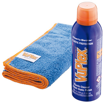 Reinigungsset, Vuplex®; nur für glänzend lackierte Nischenrückwände geeignet.