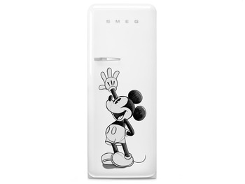 Standkühlschrank, Smeg FAB28RDMM5 Standkühlschrank Mickey Mouse