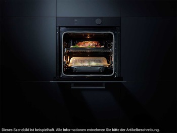 Einbaubackofen, Samsung NV75T8879RK/EG Infinite Dual Cook Steam Pyrolyse Backofen Onyxschwarz glänzend