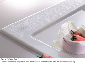 Villeroy & Boch Spülstein Einzelbecken White Pearl - 6320 62 KT Keramikspüle Excenter inkl. Hahnlöcher 2+3