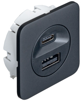 USB Ladebuchse für den Einbau mit USB-A und USB-C