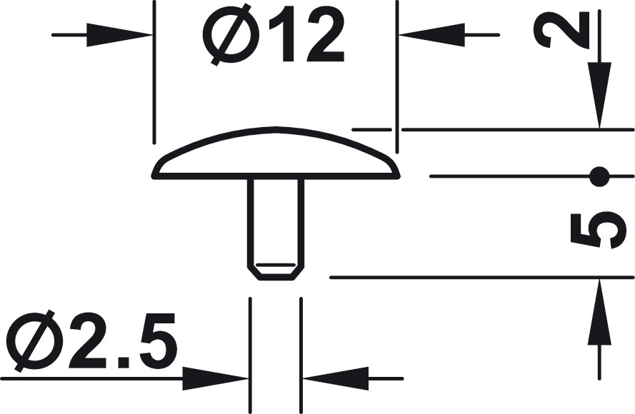 Häfele 20x Abdeckkappen für Schrauben Kopflochbohrung 2,5 mm PZ2 Abdeckung