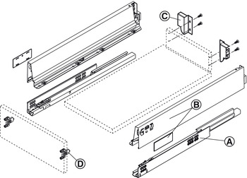 Drawer Set Blum Tandembox Antaro With Blumotion Cabinet Rail