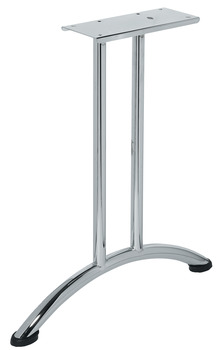 Twin Table Leg With Curved Foot Steel Online At Hafele